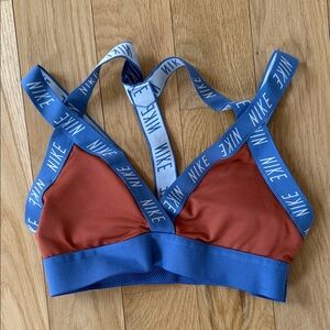 Nike Red and Blue Branded Sports Bra